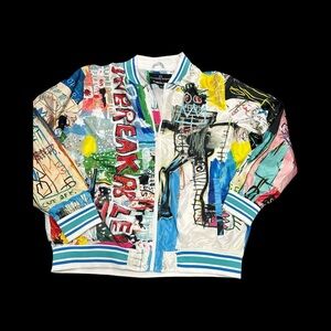 Members Only Jean-Michel Basquiat Artistic Jacket
